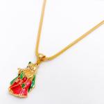 Colorful Radha Krishna Pendant