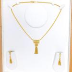 Posh Chandelier Tassel Necklace Set