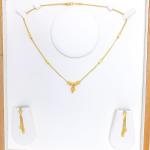 Noble Sand Finish Necklace Set