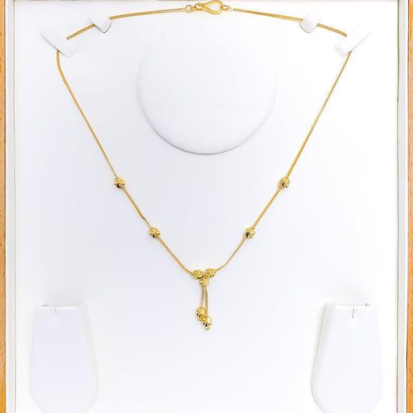 Fancy Dual Tassel Necklace