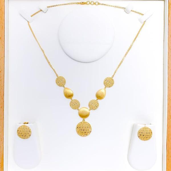 Versatile Round Mesh Necklace Set