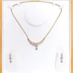 Decorative Flower String Diamond Necklace Set