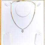 Sophisticated Marquise Drop Diamond Necklace