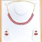 Ruby and Diamond Necklace Set