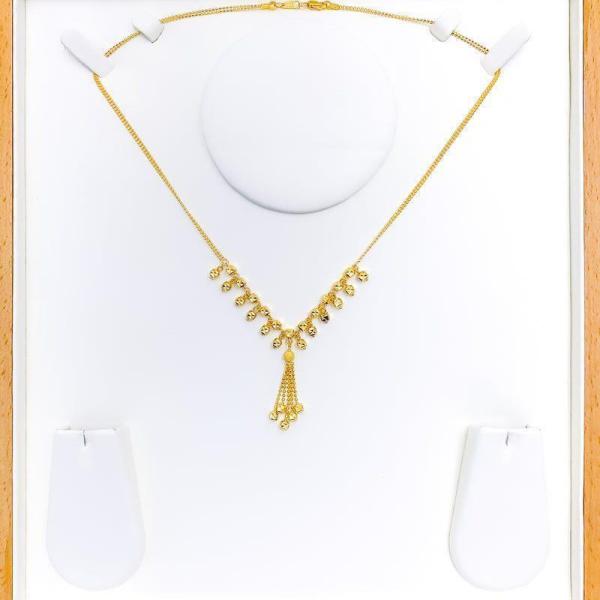 Dazzling Cube Tassel Necklace