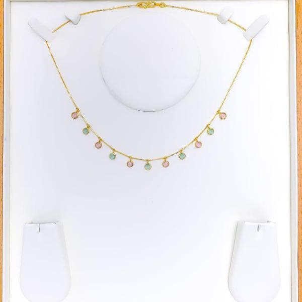 Chic Pastel Charm Necklace