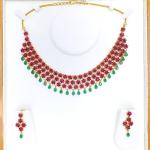 Magnificent Floral Ruby Set