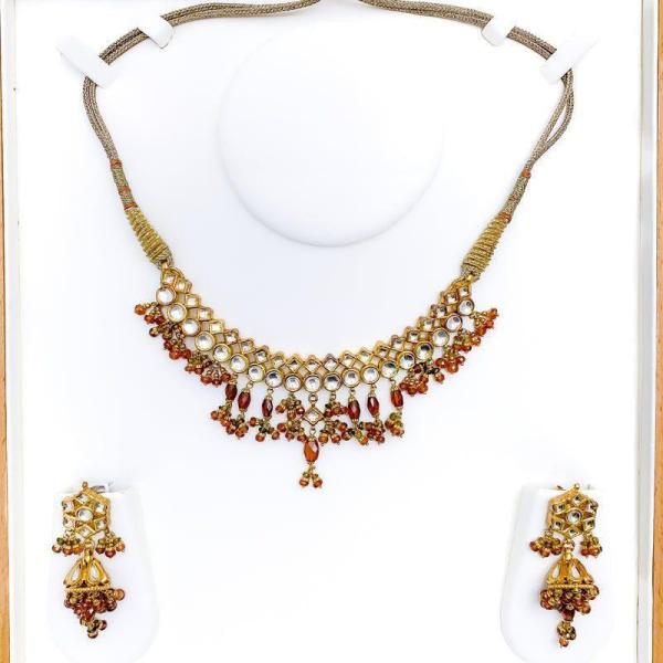 Decorative Round Kundan Set