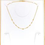 Sleek Gold Orb Chain 17"