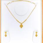 Ornate DiamondShaped Necklace Set