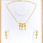 Unique Triple Drop Necklace Set