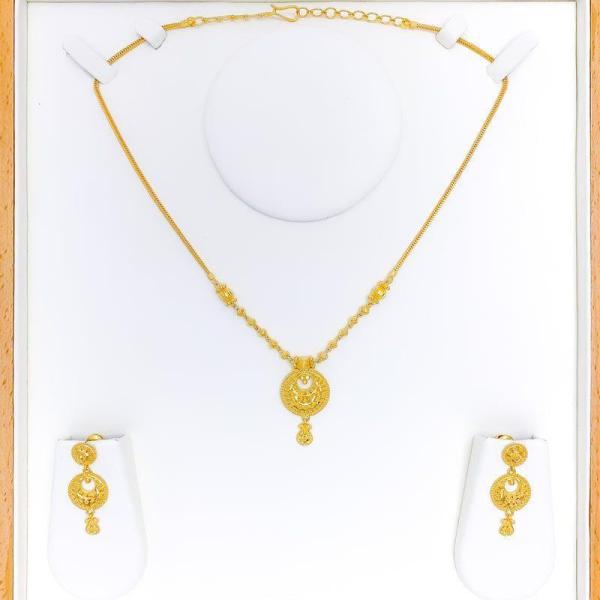 Posh Beaded Chand Necklace Set