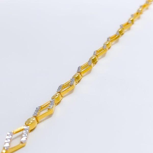 Chic Reflective TwoTone Bracelet