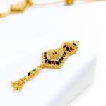 Opulent Colorful Dangling Necklace Set