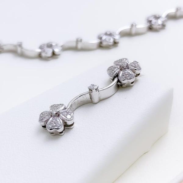 Unique Flower String Diamond Necklace Set