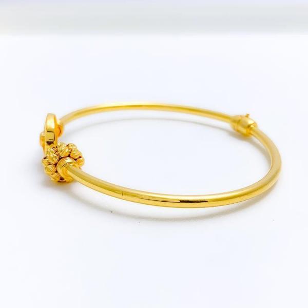 Contemporary Asymmetrical CZ Bangle Bracelet