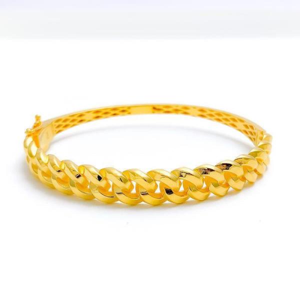 Fancy Interlinked Bangle Bracelet