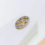 Unique Checquered Diamond Pendant Set