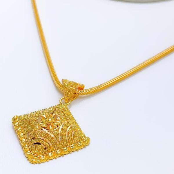 Evergreen Bright Square Pendant