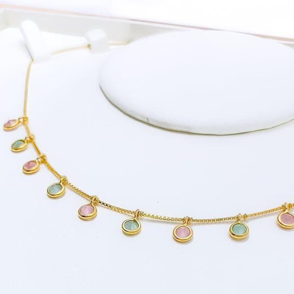 Chic Pastel Charm Necklace