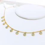 Fancy Sage Green CZ Necklace