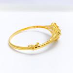 Contemporary Wave Bangle Bracelet