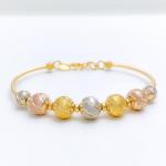 Modern Striped Wire Bracelet