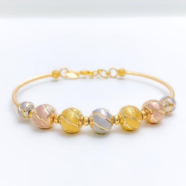 Modern Striped Wire Bracelet