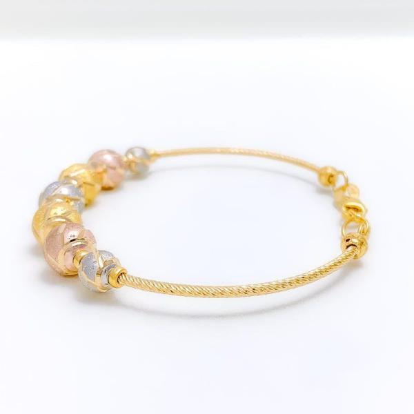 Modern Striped Wire Bracelet