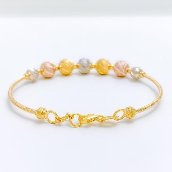 Modern Striped Wire Bracelet