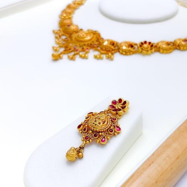 Traditional Peacock Adorned Lakshmi Set