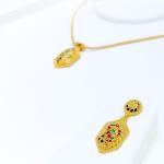 Luscious Enamel Necklace Set