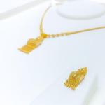 Hanging Square Necklace Set