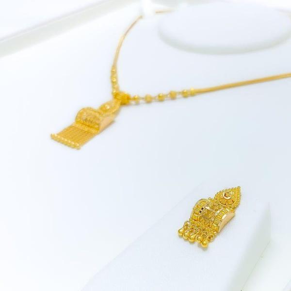 Hanging Square Necklace Set