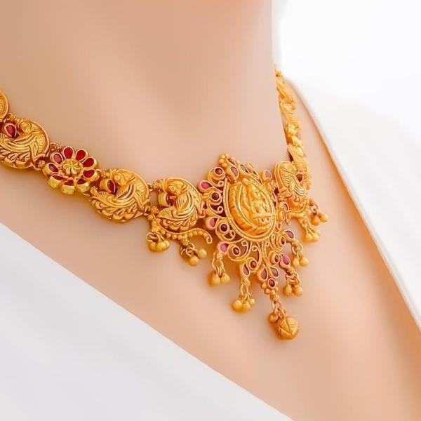 Traditional Peacock Adorned Lakshmi Set