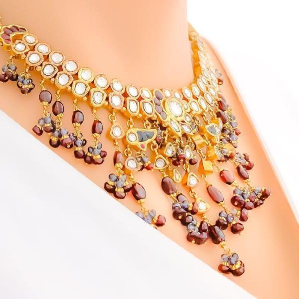 Royal Garnet Necklace Set