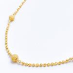 Dainty Beaded Orb Chain 20"