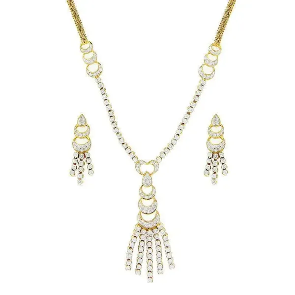 String Diamond Necklace Set