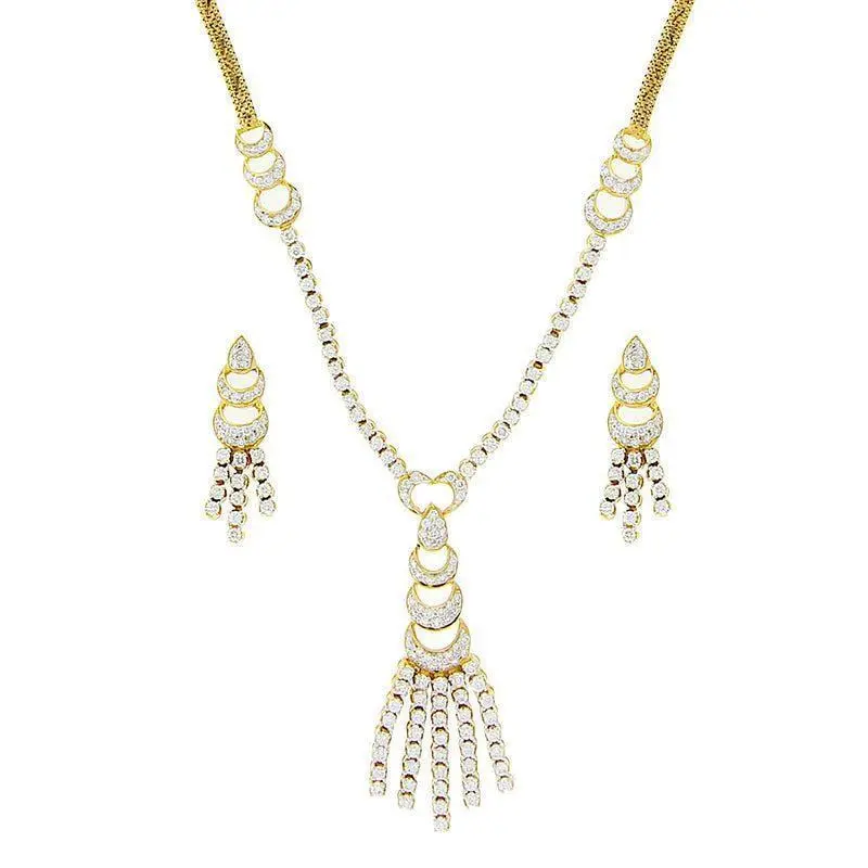 String Diamond Necklace Set
