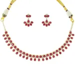 Ruby and Diamond Necklace Set