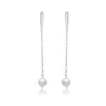 925 Sterling Silver Swarovski Zirconia Gold Plated Dangler Drop Earrings