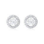 925 Sterling Silver Swarovski Zirconia Minimalistic Designer Stud Earrings