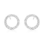 925 Sterling Silver Swarovski Zirconia Minimalistic Designer Stud Earrings