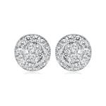 925 Sterling Silver Swarovski Zirconia Minimalistic Designer Stud Earrings