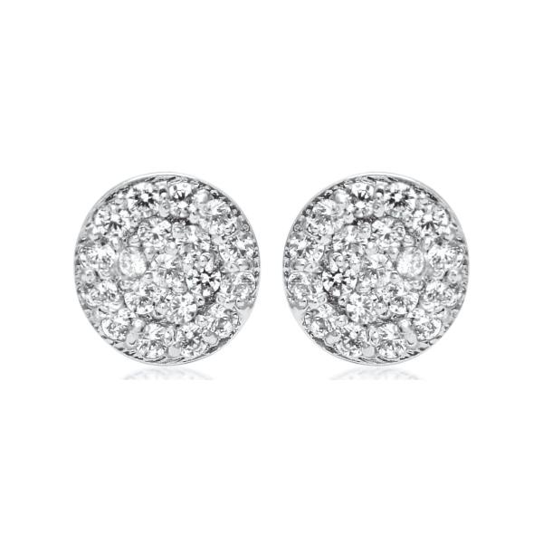 925 Sterling Silver Swarovski Zirconia Minimalistic Designer Stud Earrings