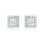 925 Sterling Silver Swarovski Zirconia Minimalistic Designer Stud Earrings