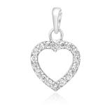 925 Sterling Silver Swarovski Zirconia Classic Pendent / Locket for Women & Girls