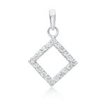 925 Sterling Silver Swarovski Zirconia Classic Pendent / Locket for Women & Girls