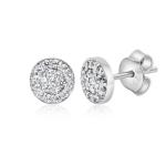 925 Sterling Silver Swarovski Zirconia Minimalistic Designer Stud Earrings