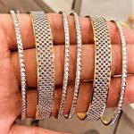 Gold Fancy Bangles Set